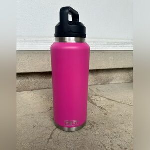 Used Yeti 46oz Rambler Bottle PRICKLY PINK Flaws